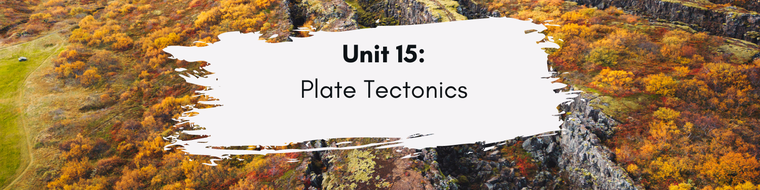 Unit 15: Plate Tectonics Banner